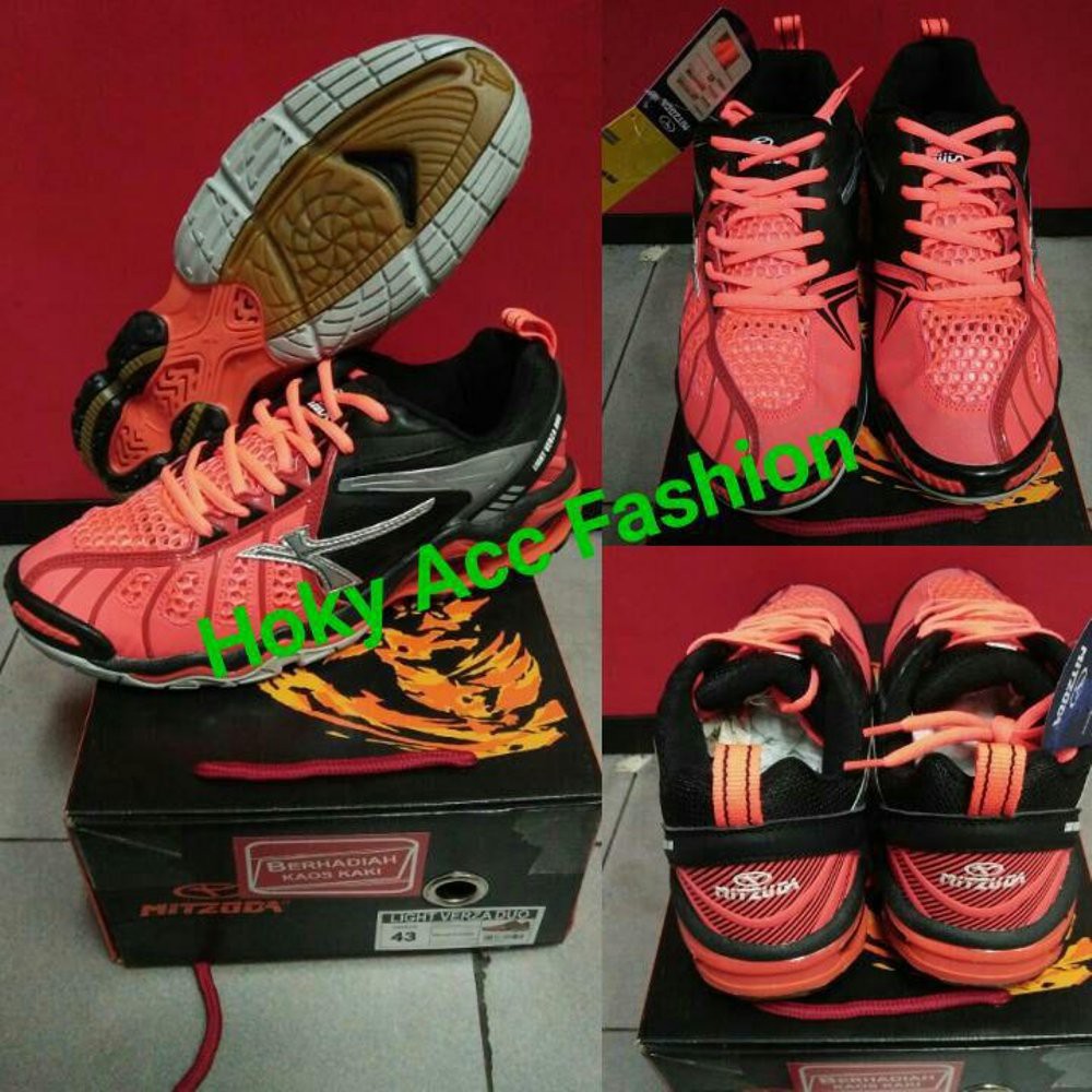 Promo Sepatu Volly   Voli Mitzuda Light Verza Duo Red   Original Diskon