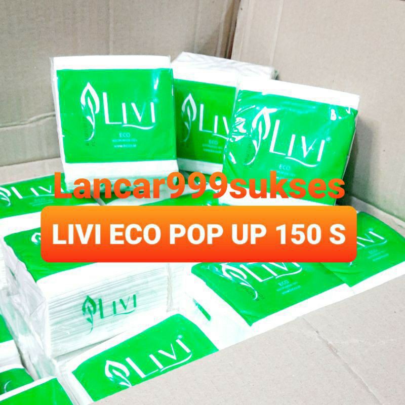 Tissue livi 1 karton pop up 150 sheets 1 kardus tissue livi 1 dus / box