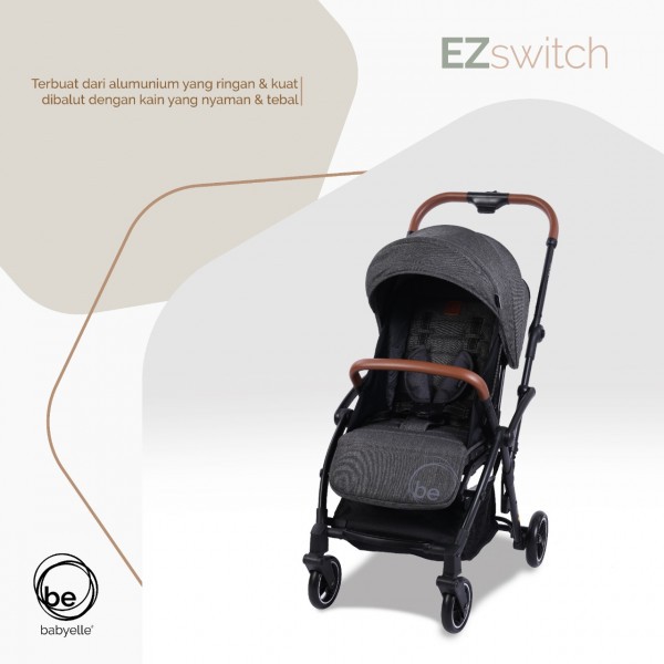 Babyelle EZ Switch S 523 RS Stroller travel reversible handle bisa hadap ibu kereta bayi baby elle s523 mewah