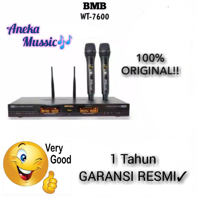 Mic Wireless BMB WT 7600 Microphone BMB