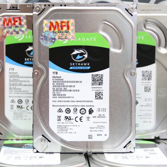 Hardisk 1 TB Seagate Skyhwk MFI Original Garansi 3 Tahun Seagate
