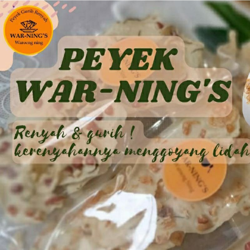 

WARNINGs peyek kacang tanah