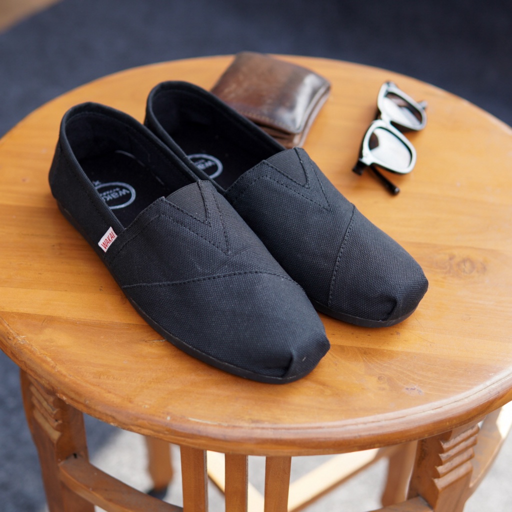 COD!! Sepatu Selop Pira Casual Slip On Wakai Murah Santai Fashion Pria Wanita Termurah