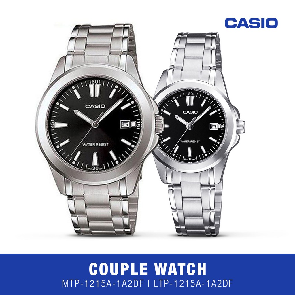 Casio Jam Tangan Couple MTP-1215A-1A2DF & LTP-1215A-1A2DF Original Anti Air