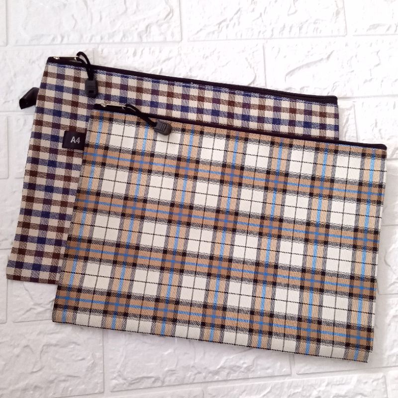 Zipper Bag/Map Kain Resleting Ukuran A4
