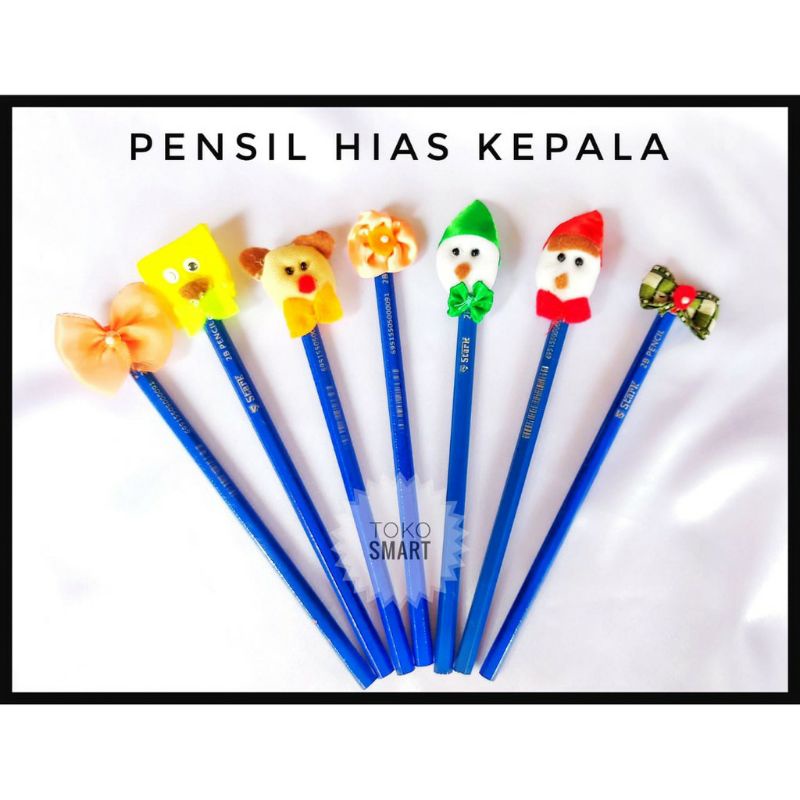 

pensil hias kepala