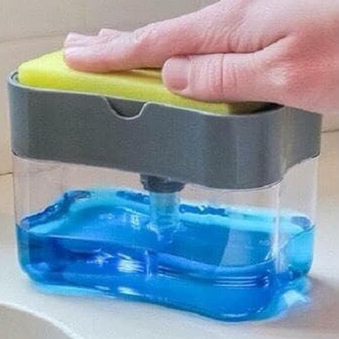 Grab Medan Dispenser sabun Cuci Piring 2in1 Pump Holder Spons Sink - Dispenser sabun murah disp