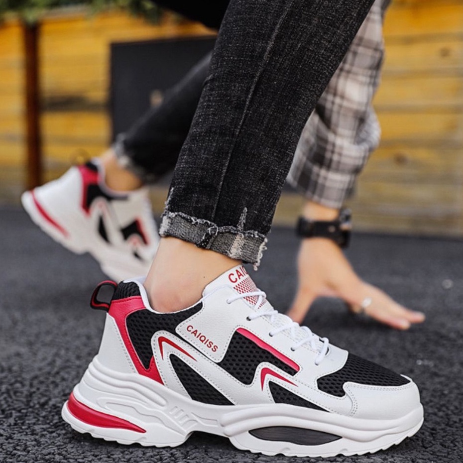 TBIG [COD] Sepatu Sneakers Pria CAQISSHOES Sepatu Import Murah Pria Sekolah Kuliah Kerja