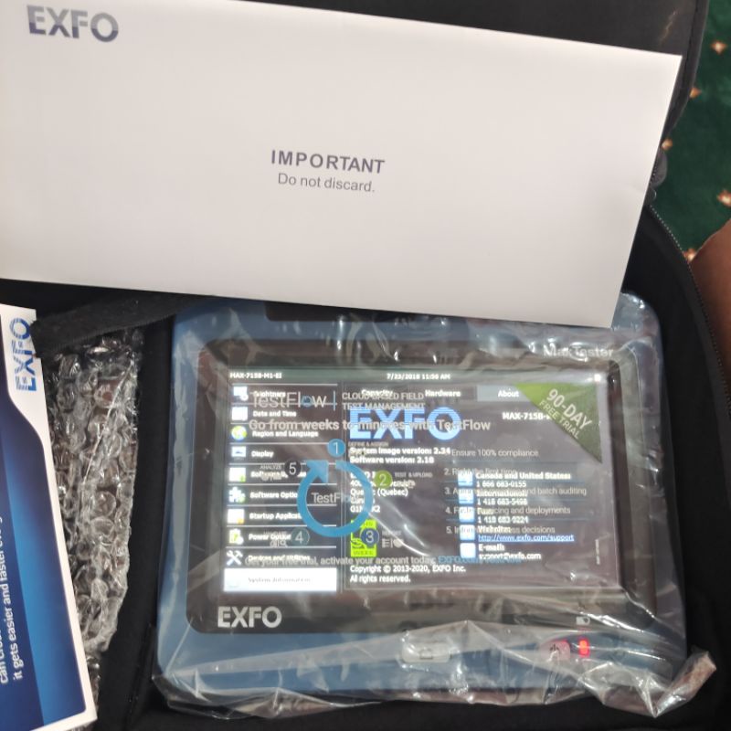 otdr exfo maxtester 715D 2 lamda