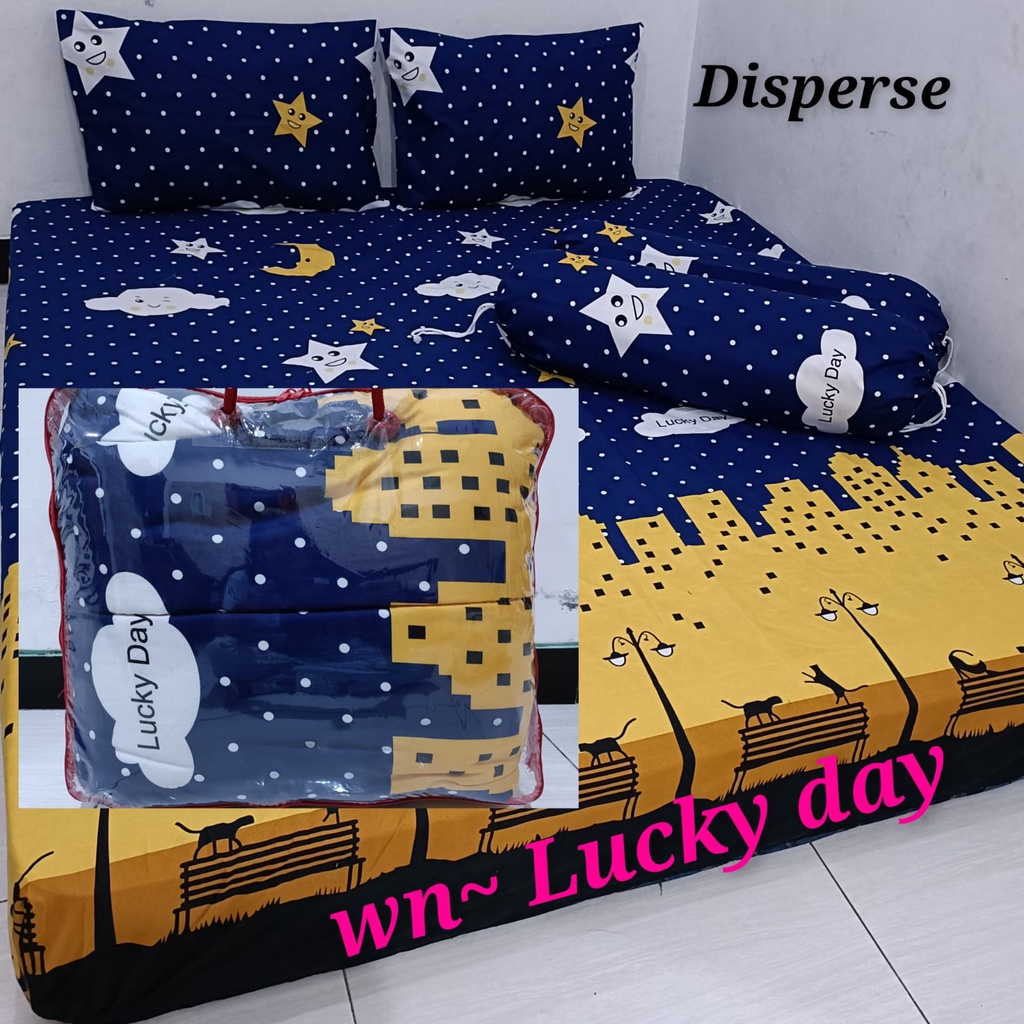 Watygrosir BEDCOVER BANYAK MOTIF set sprei uk 180x200x20 bedcover murah