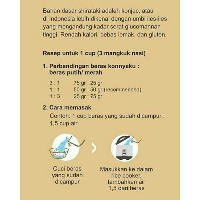 

Beras Shirataki 100gr / Shirataki Konnyaku Rice 100 gram Berkualitas