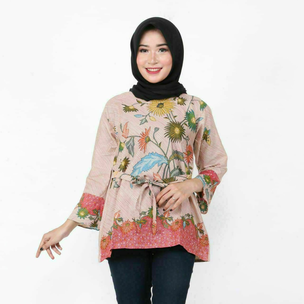 BAJU BATIK BLOUSE ATASAN  MOTIF ENCIM