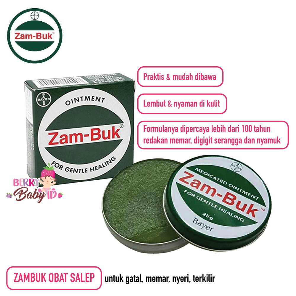 Zambuk Bayer Obat Salep Bayi Anak & Dewasa Gatal Nyeri Memar Terkilir 25g Berry Mart
