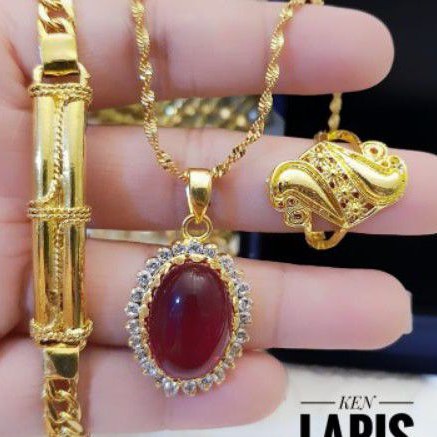 Xuping Set Perhiasan Terlaris Lapis Emas 24K L3322