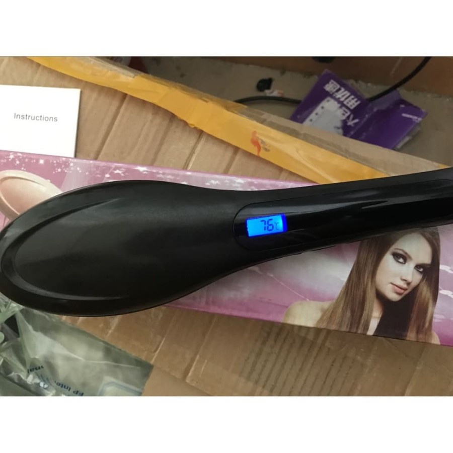 Sisir Catokan Elektrik Ion Pelurus Rambut