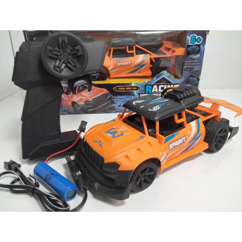 RACING SPRAY 1:18 Mobil Remote Control Asap Spray Super Cepat Baterai Cas RDR 1194