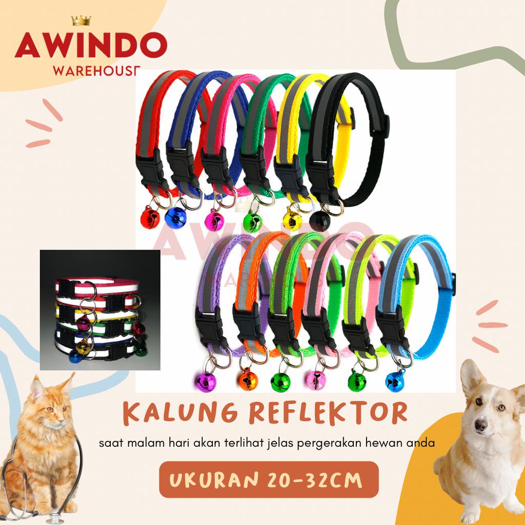 REFLEKTOR - Kalung Lonceng Kucing Anjing Refleksi Cahaya Cat Collar