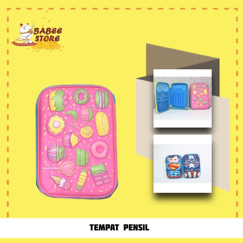 TEMPAT PENSIL / TEMPAT ALAT TULIS /  PENCASE / PENCIL CASE / PENSIL ORGANIZER HARDCASE / TEMPAT KUAS