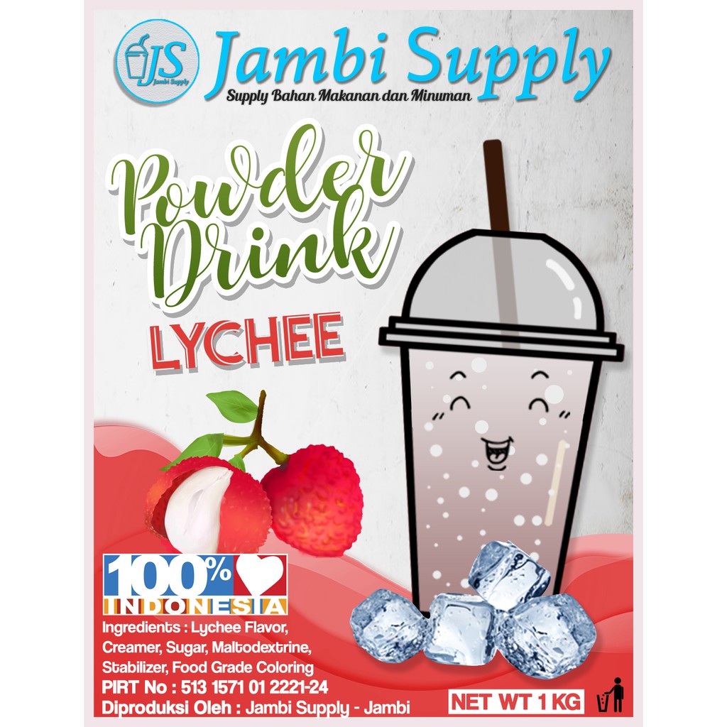 

POWDER DRINK LECI MINUMAN BUBUK RASA LECI 1KG