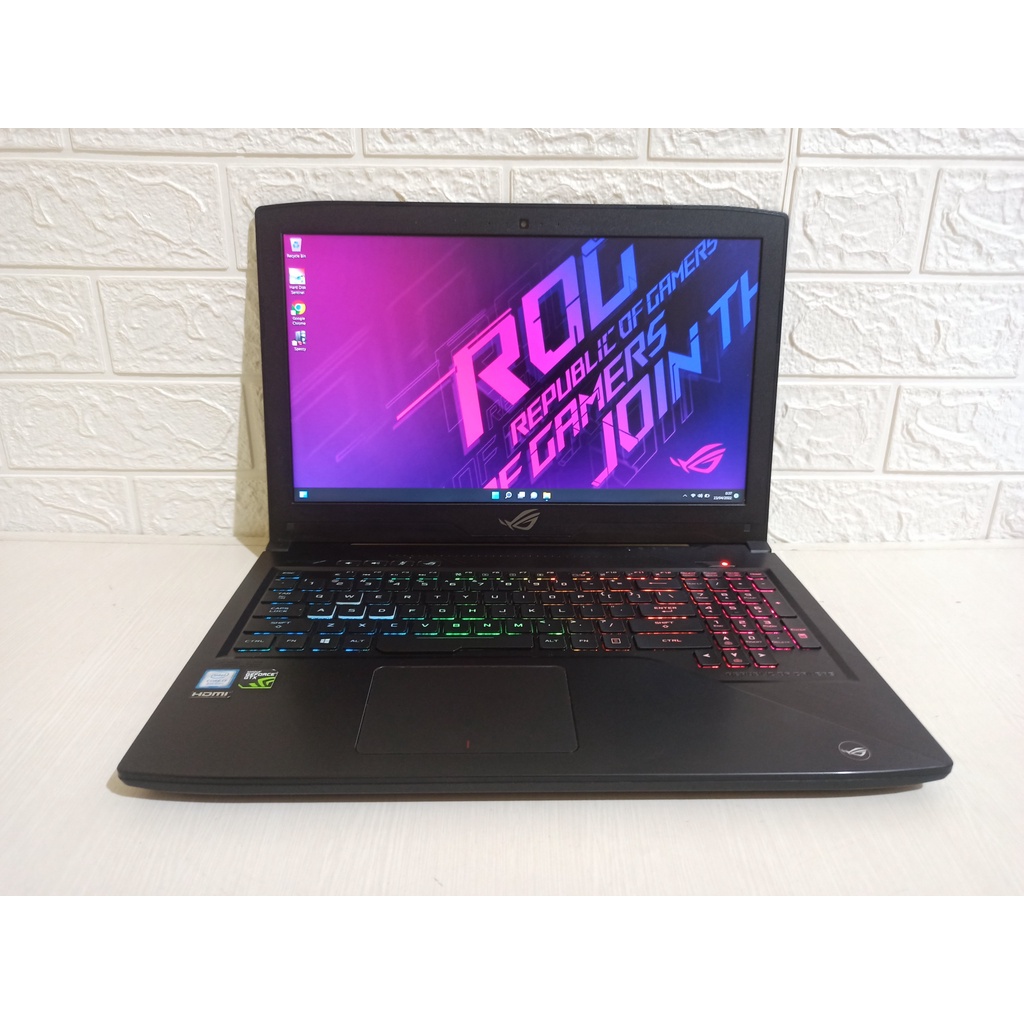 Asus ROG Strix GL503GE Core i7-8750H RAM 16GB Nvidia GTX 1050Ti SSD Laptop Second Gaming Gen8 Gen 8 GTX1050Ti GL503G