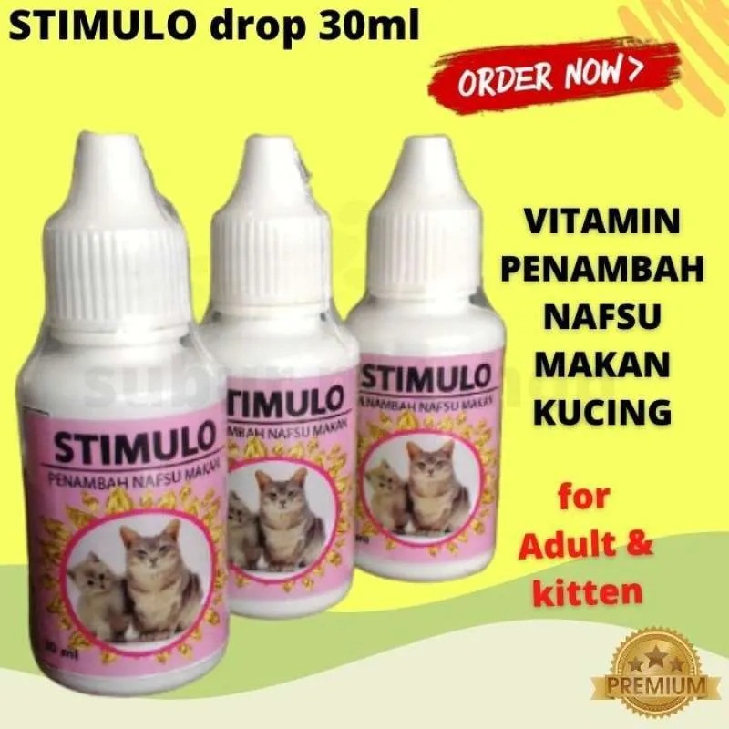 STIMULO - Vitamin Kucing Penambah Nafsu Makan Kucing - 30ml