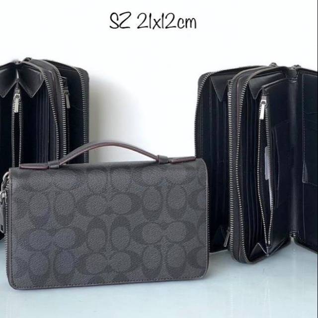 Coach medium signatute wallet man original men dompet ori authentic