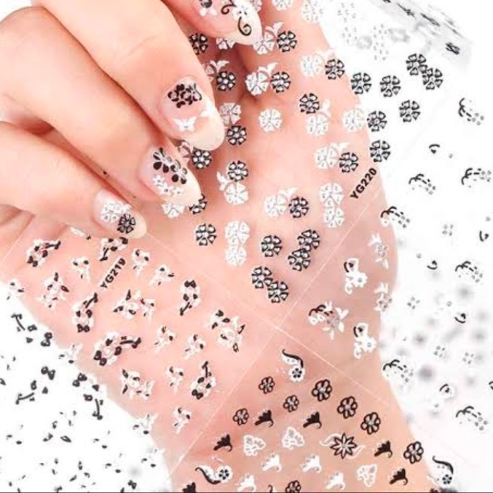 Stiker Kuku Nail Art Cat Kuku Hiasan Kuku