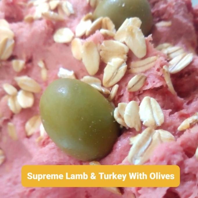 Paket 5 Pcs Lamb Turkey & Olives - Dog Raw Food Makanan Anjing Kucing Luxurygif