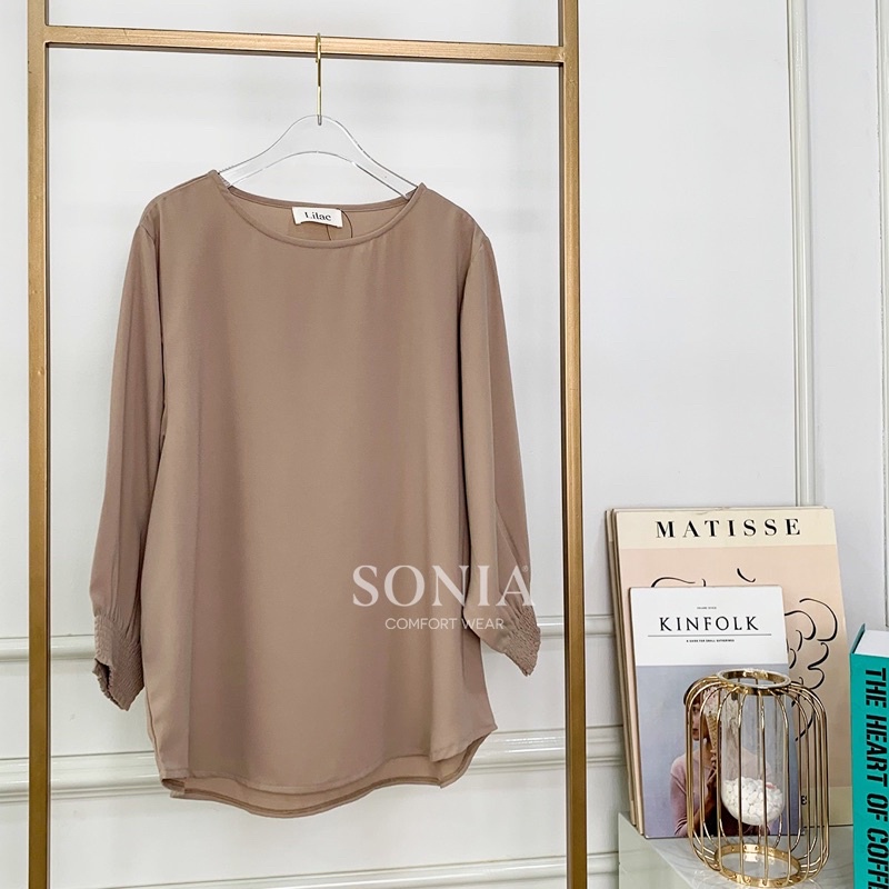 Ji-Eun 지은 Blouse Korea Premium by Lilac | Blouse Wanita Korea | Atasan Wanita Casual Kantor |-Milo