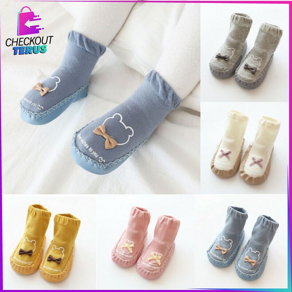 CT P93 Sepatu Kaos Kaki Bayi Prewalker Anti slip Baby Socks Sepatu Bayi Motif Lucu Sepatu Kaos Kaki Anti Tergelincir