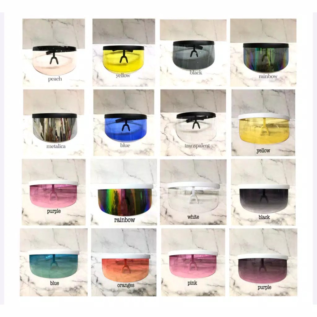 [Brandedbaby] FACESHIELD KACAMATA GOWES DEWASA IMPORT ANTI UV / KACAMATA HITAM SUNGLASS WANITA PRIA