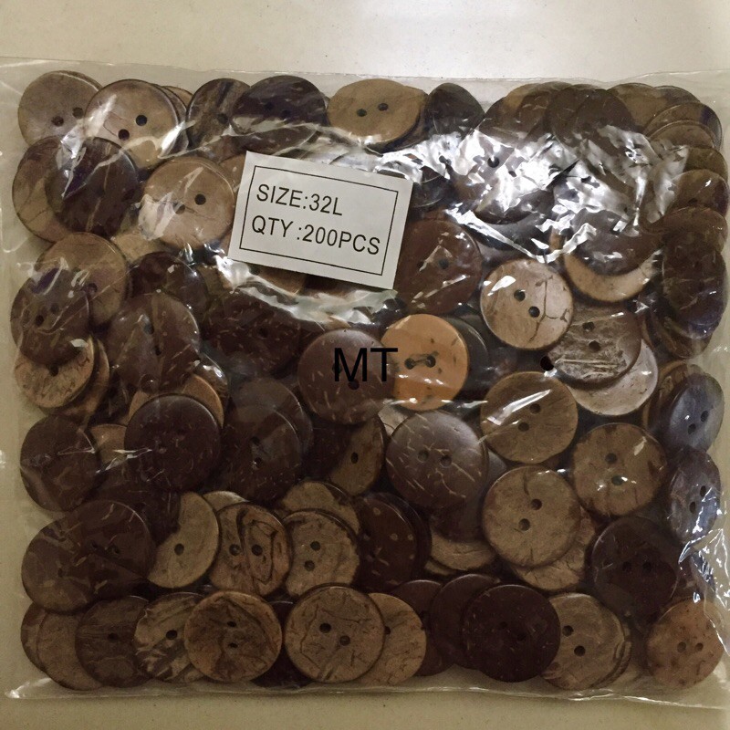 Kancing Batok Gepeng  32L/21mm