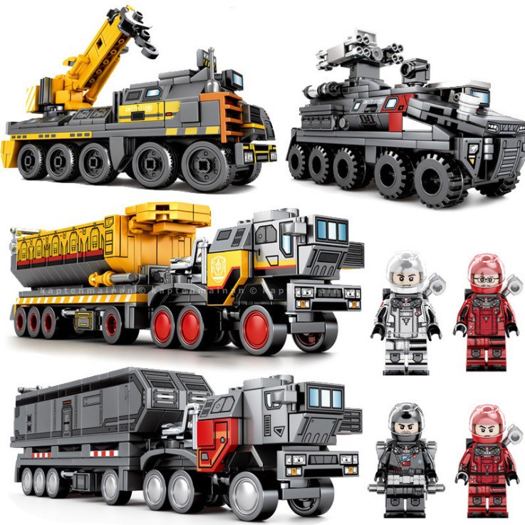 Sembo Block The Wandering Earth - Cargo Truk - Military Truk-  Engineering Truk