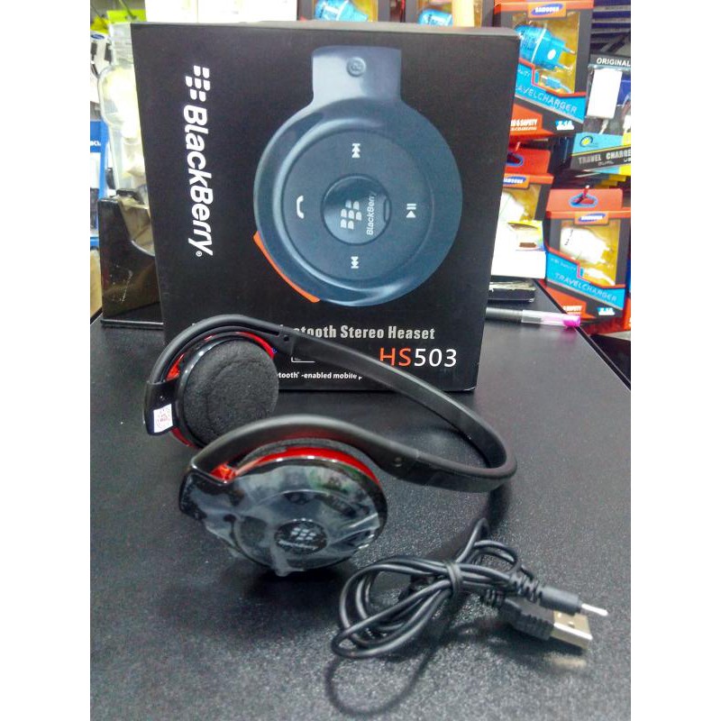 Sale BlackBarry HS503 Bluetooth Stereo Headset Headphone