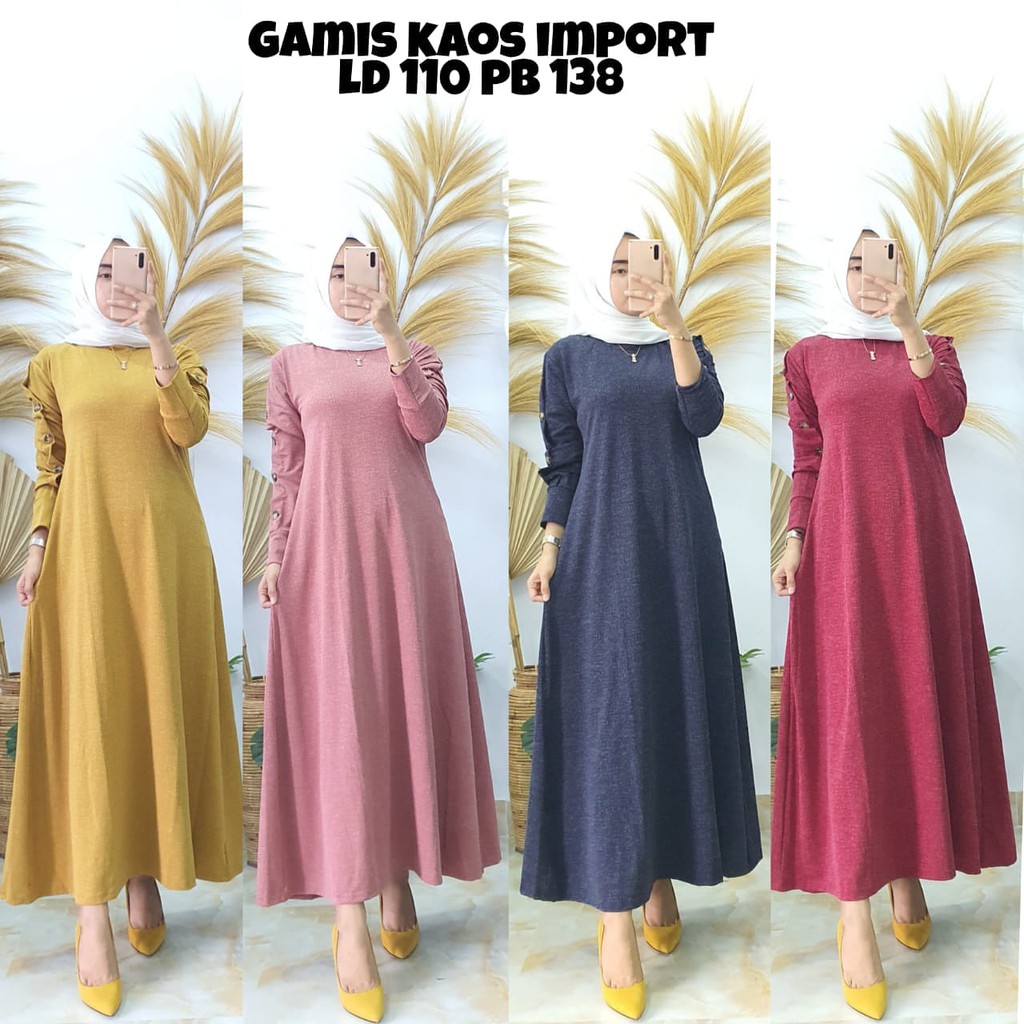 GAMIS TERLARIS/GAMIS LEBARAN/GAMIS IMPORT/GAMIS KAOS IMPORT