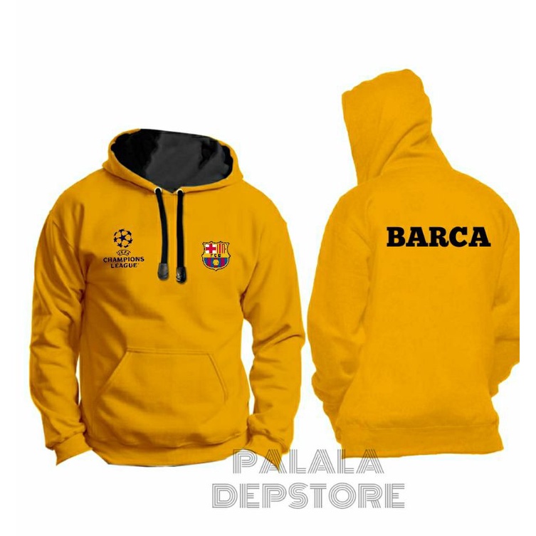 Jaket Barca Distro//Hoodie Barca Premium//Jaket Hoodie Bola Terlaris//COD
