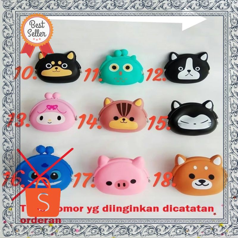 Termurah Dompet mini Dompet Headset imut lucu unik Dompet koin Karakter Murah Terhot