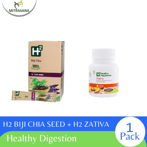 Ramadhan Healthy Digestion Special Package - H2 Biji Chia Seed + H2 Zativa