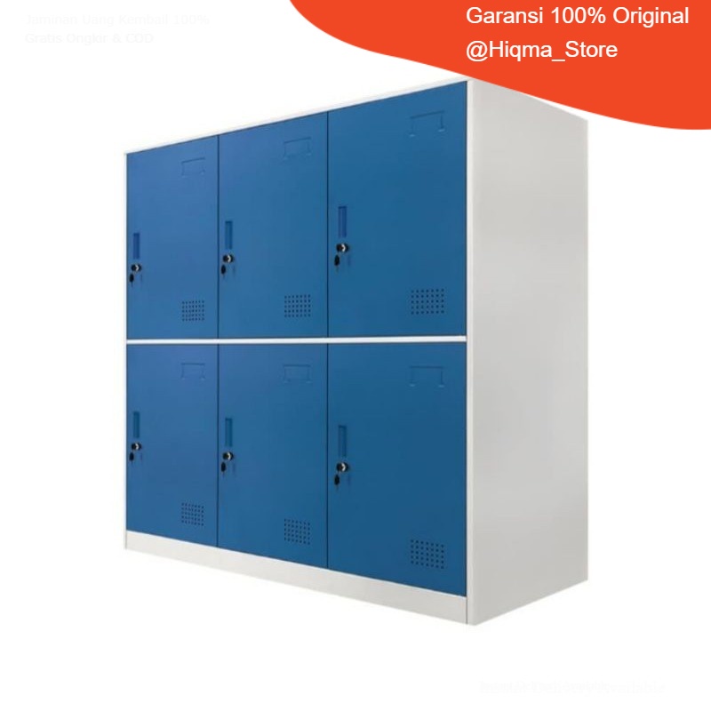 Krisbow Loker 6 Pintu Biru 90 x 40 x 100 cm