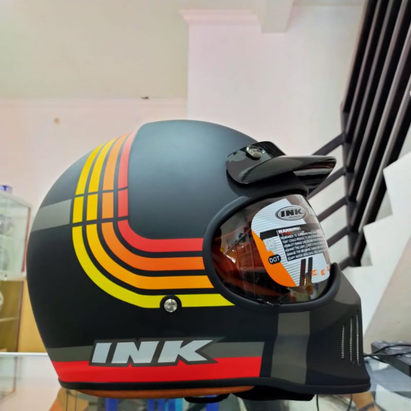 Helm Ink Trooper Black Borderline Ongkir Termurah 2kg