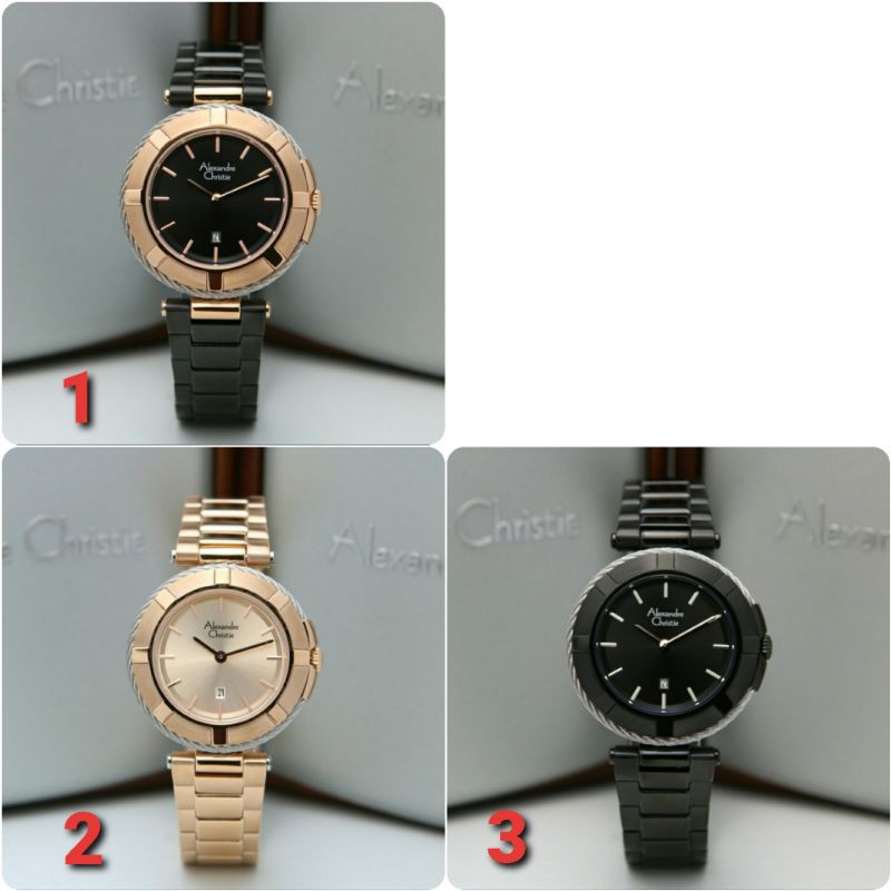 ORIGINAL GARANSI JAM TANGAN WANITA ALEXANDRE CHRISTIE CEWEK RANTAI ALEXANDER CRISTIE CRISTY AC ETWA