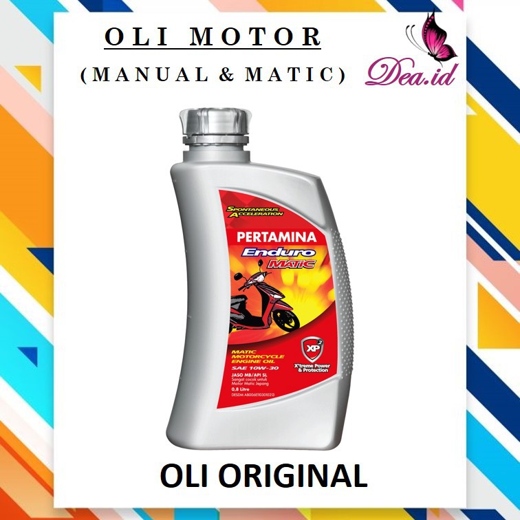 [DEASHOP] OLI MOTOR PERTAMINA ENDURO MATIC ORIGINAL - OLI ENDURO ORIGINAL 100 % - 0.8 LITER