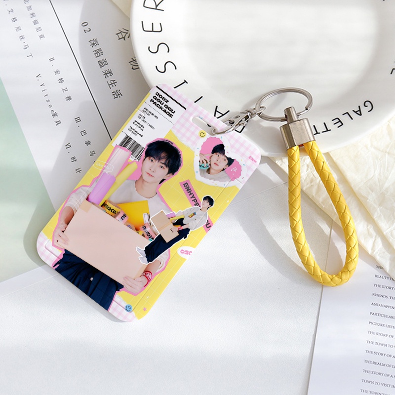 Enhy Holder Kartu Namafoto Motif GGU GGU Lucu Dengan Gantungan Kunci Untuk Pelajar