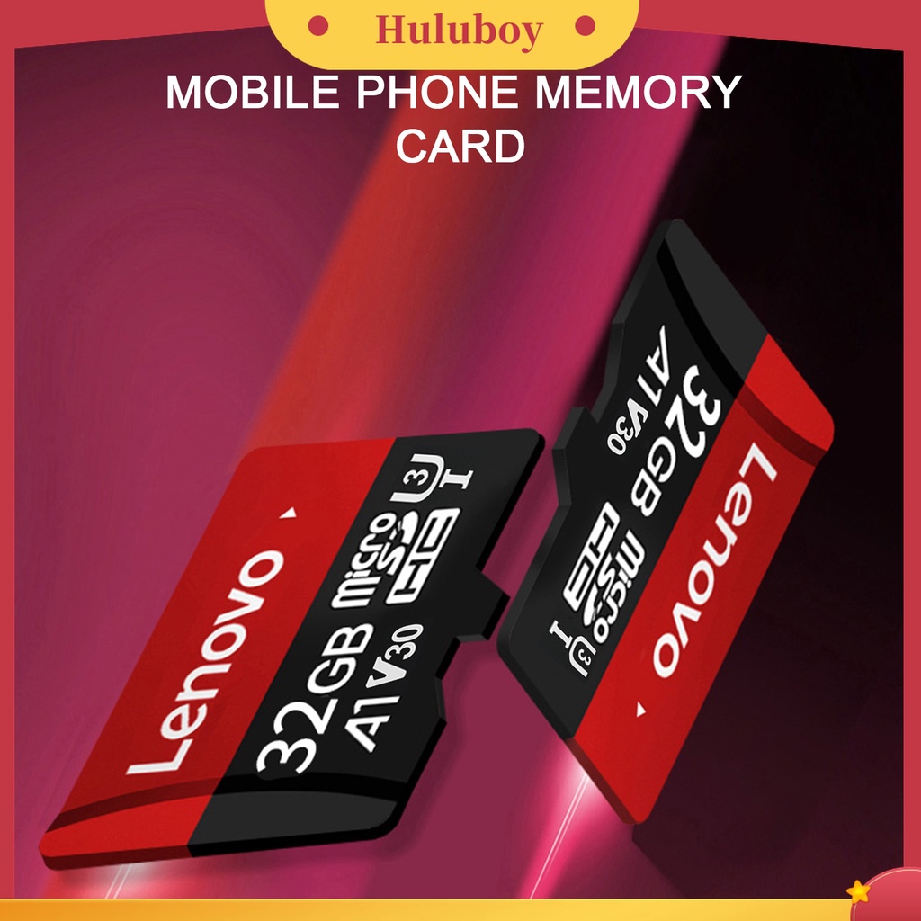 (Huluboy) Kartu Memori TF U3 Kapasitas Besar 16GB 32GB 64GB Untuk Lenovo