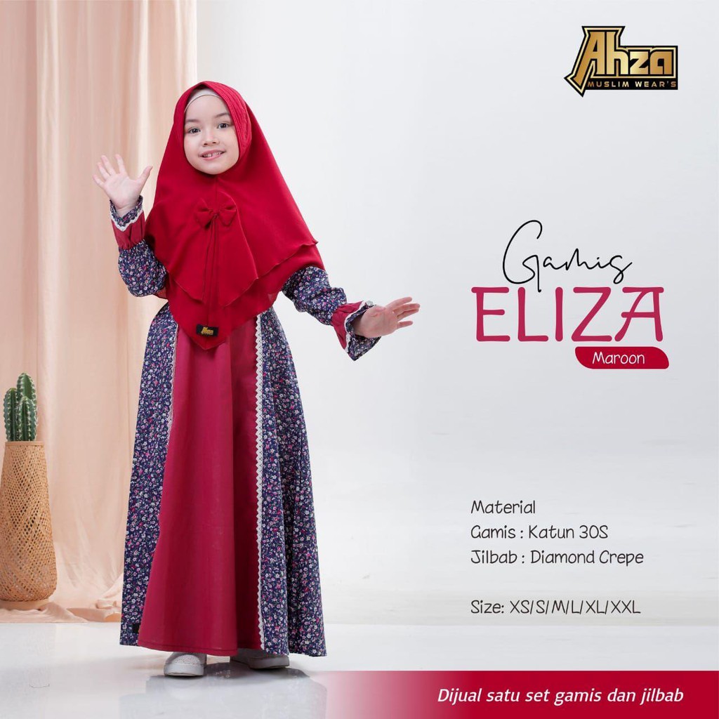 baju anak perempuan dress anak eliza series by ahza