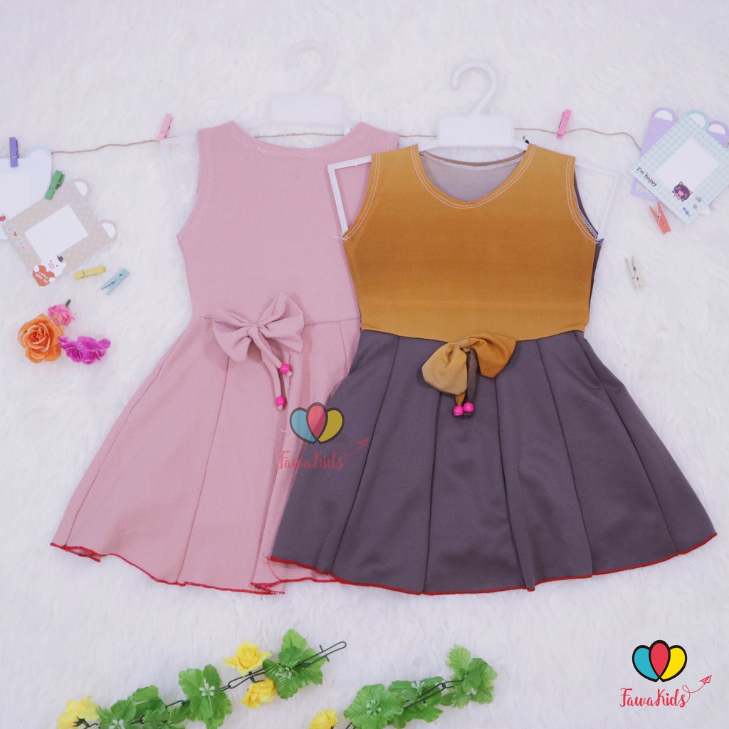 Dress Angel uk 2 th / Dress Balita Anak Perempuan Dres Yukensi Murah Pesta Kaos Tanktop Lucu Cewek