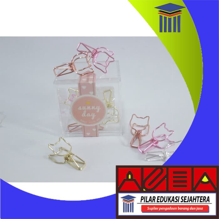 

BINDER CLIP EMAS ROSE GOLD 19MM MURAH