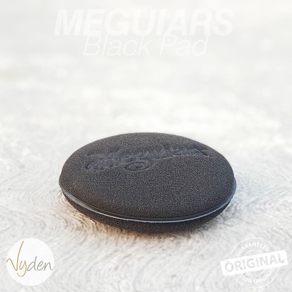 MEGUIARS BLACK Foam Pad Busa Poles Applicator Pads Wax Sealant Kompon MURAH