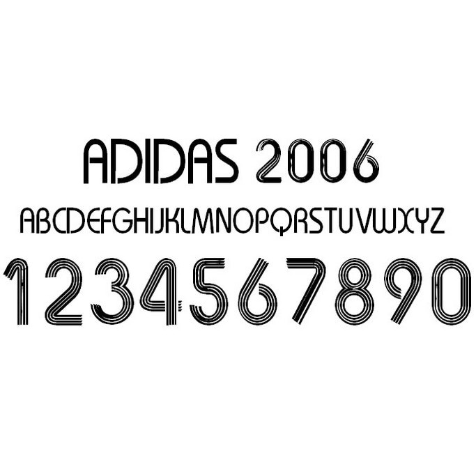 adidas 2006 font