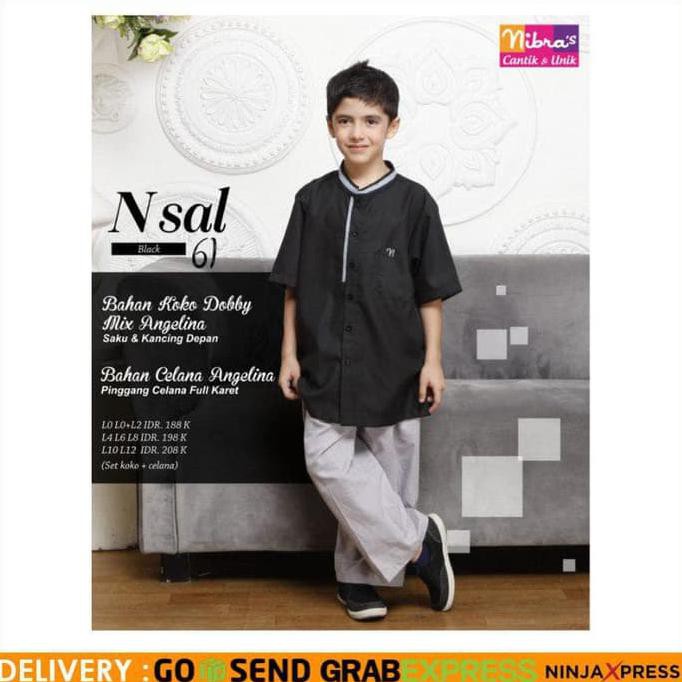PROMO KOKO ANAK NIBRAS NSAL 61 / KOKO NIBRAS ANAK / SETELAN KOKO ANAK - Putih, 2 "'PROMO RAMADHAN"